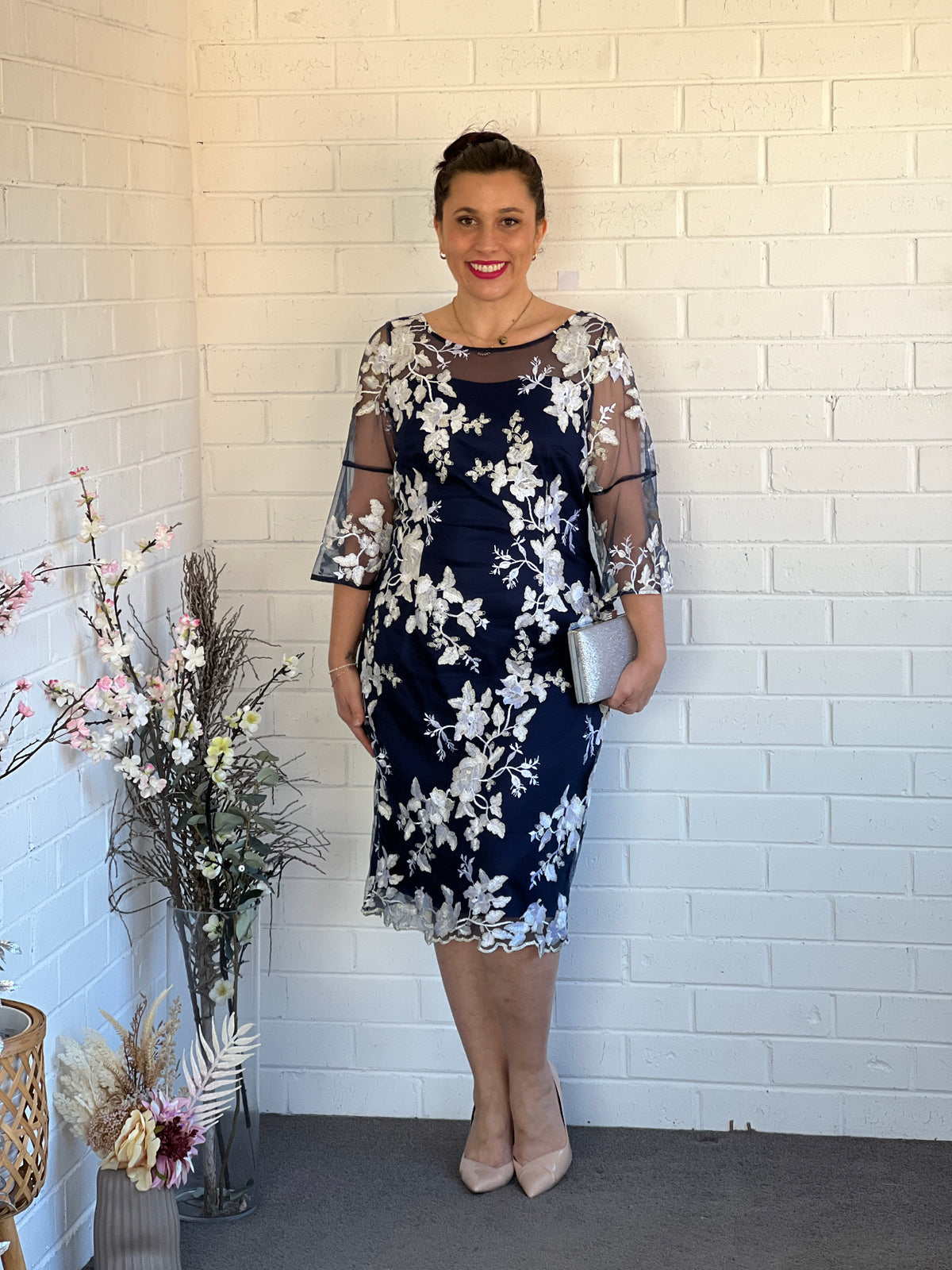 Lavinia Navy Evening Dress