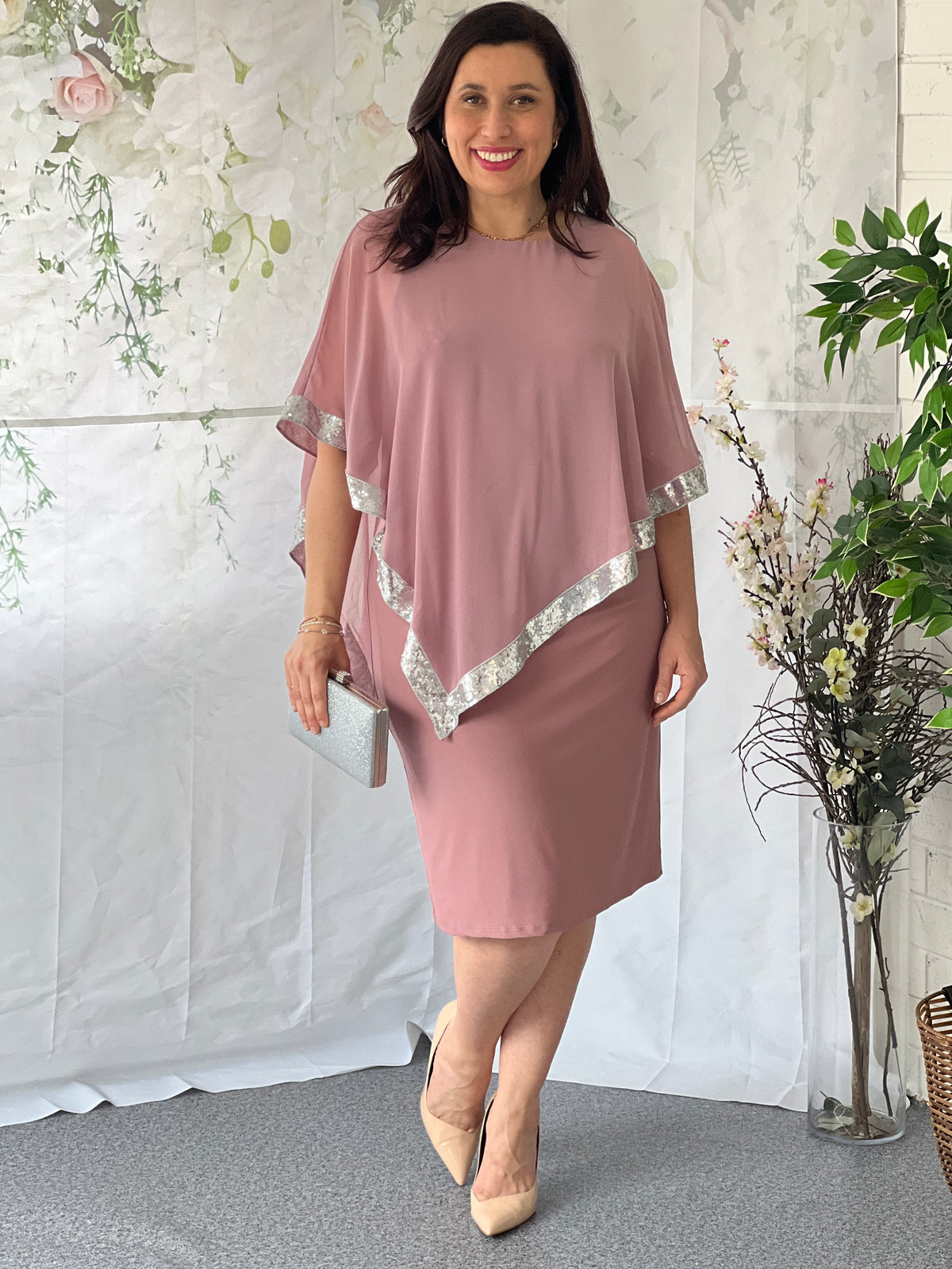 Lyla Dusty Pink Evening Dress