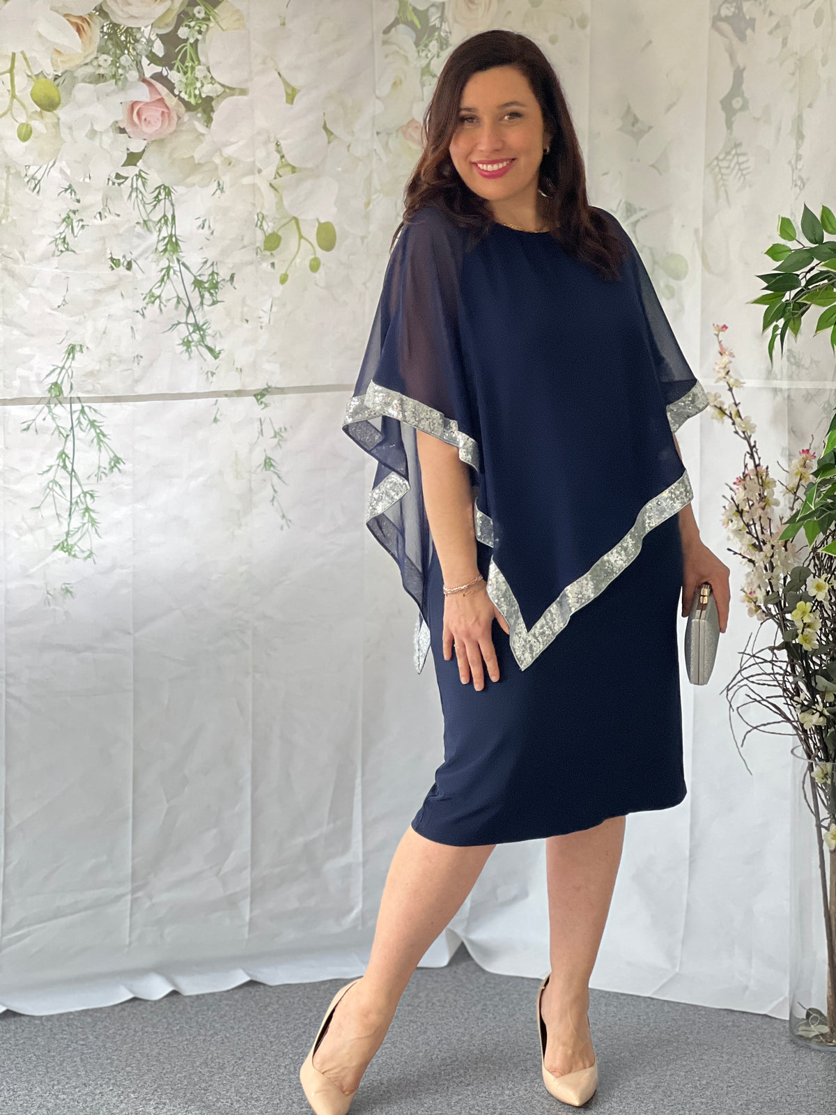 Lyla Navy Evening Dress