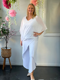 Nessa White Evening Top