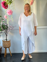 Nessa White Evening Top