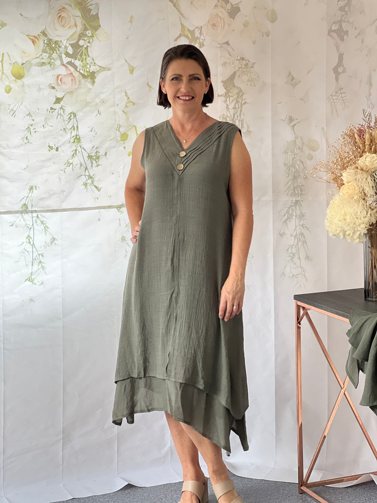 Orlando Khaki Layering Dress