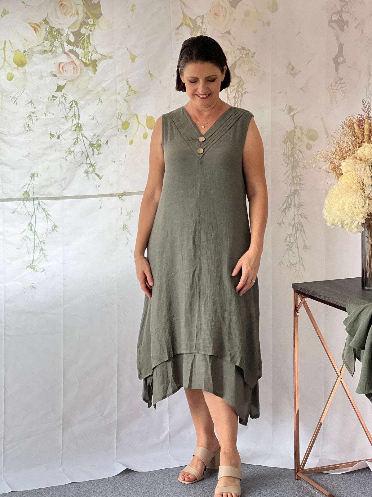 Orlando Khaki Layering Dress