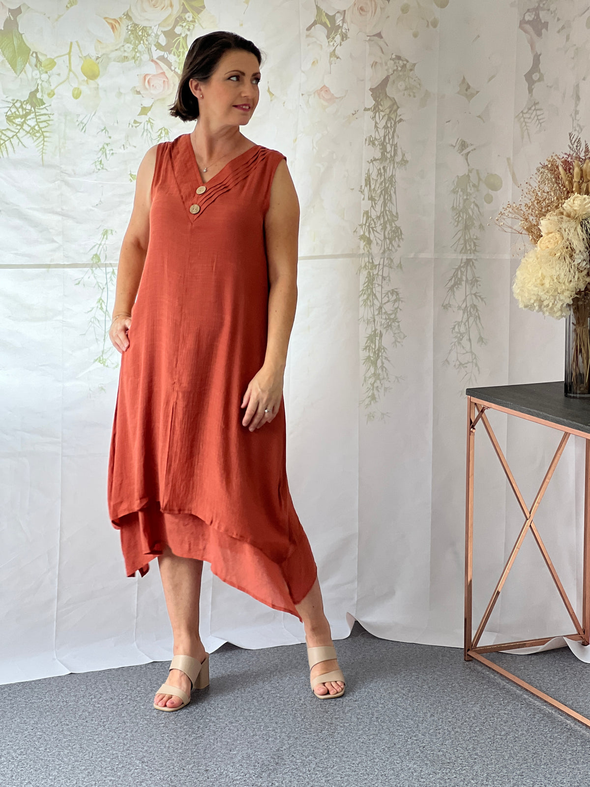 Orlando Rust Layering Dress