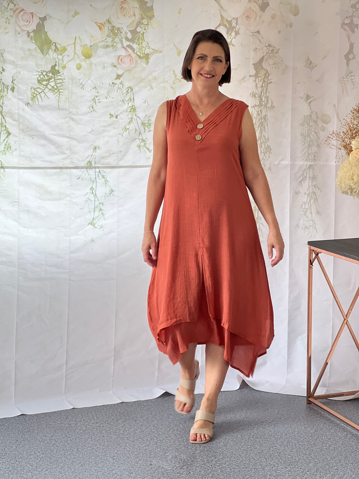 Orlando Rust Layering Dress