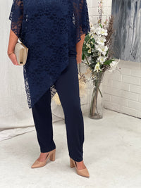 Juno Navy Jersey Pants