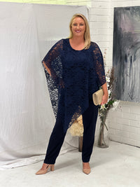 Juno Navy Jersey Pants