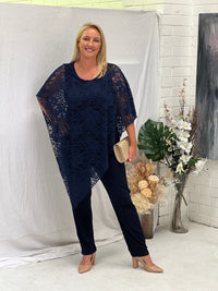 Juno Navy Jersey Pants