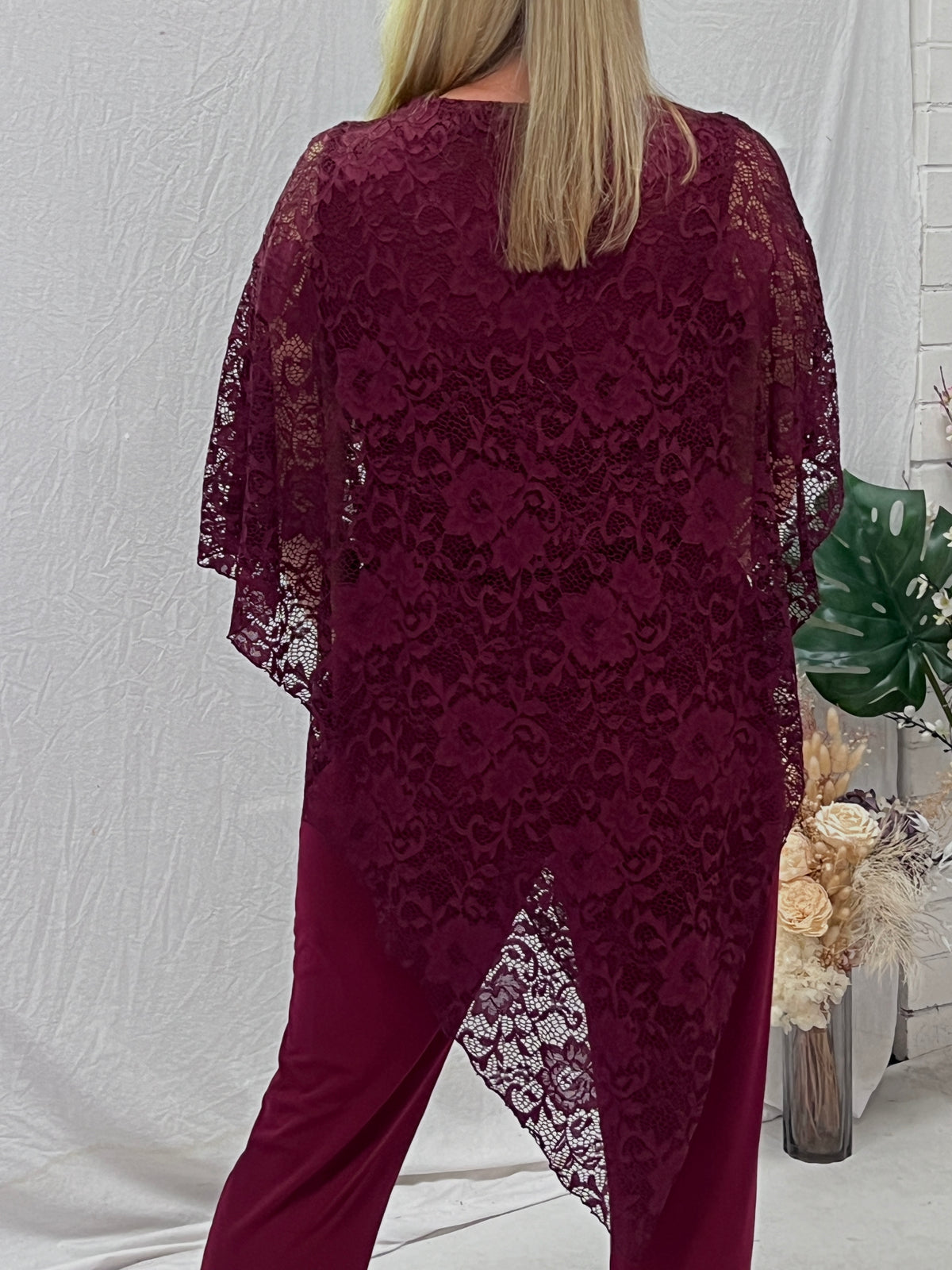 Owen Wine Lace Top