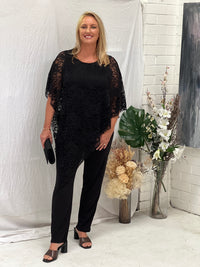 Juno Black Jersey Pants