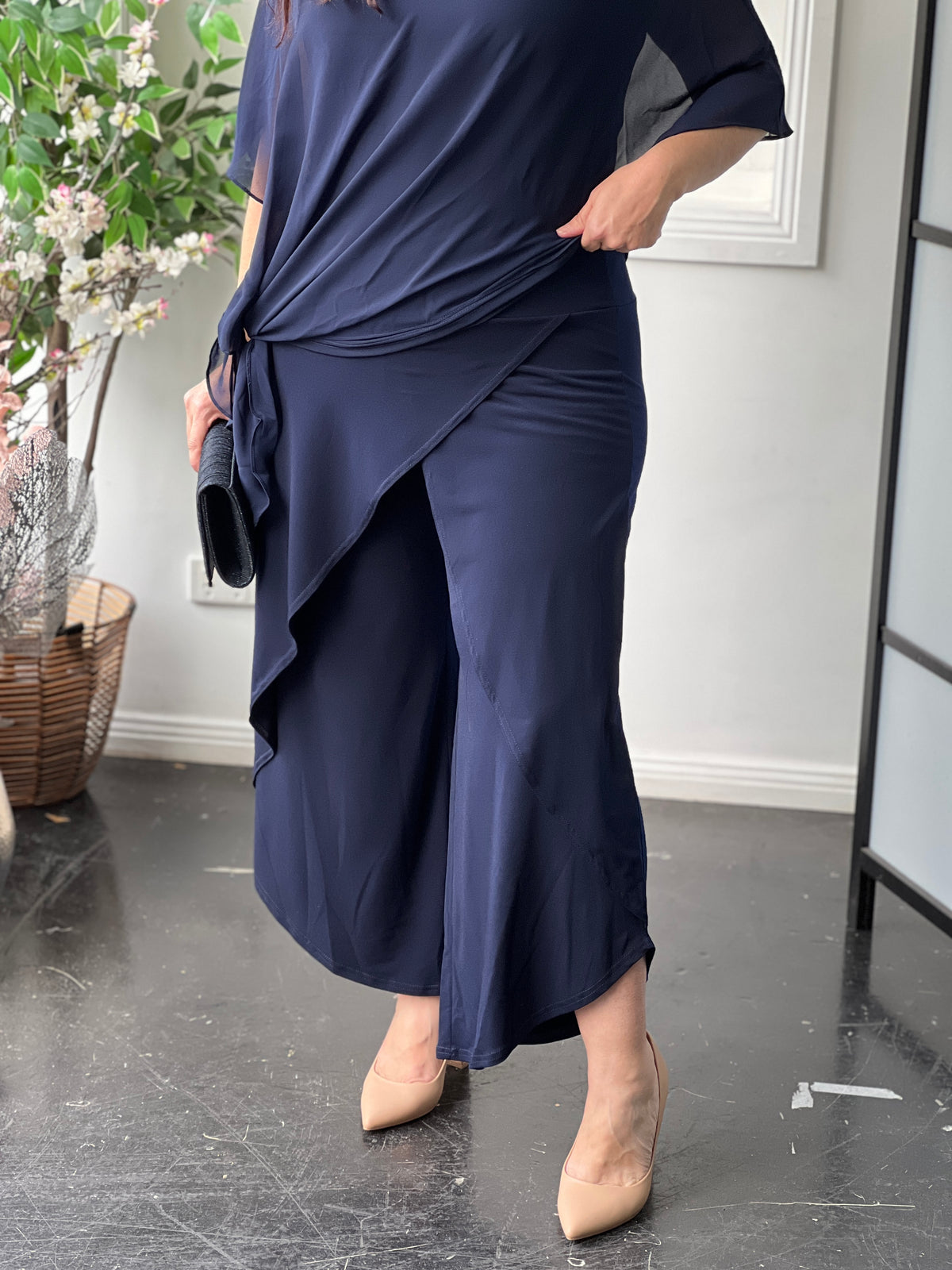 Pyrmont Navy Layered Pants