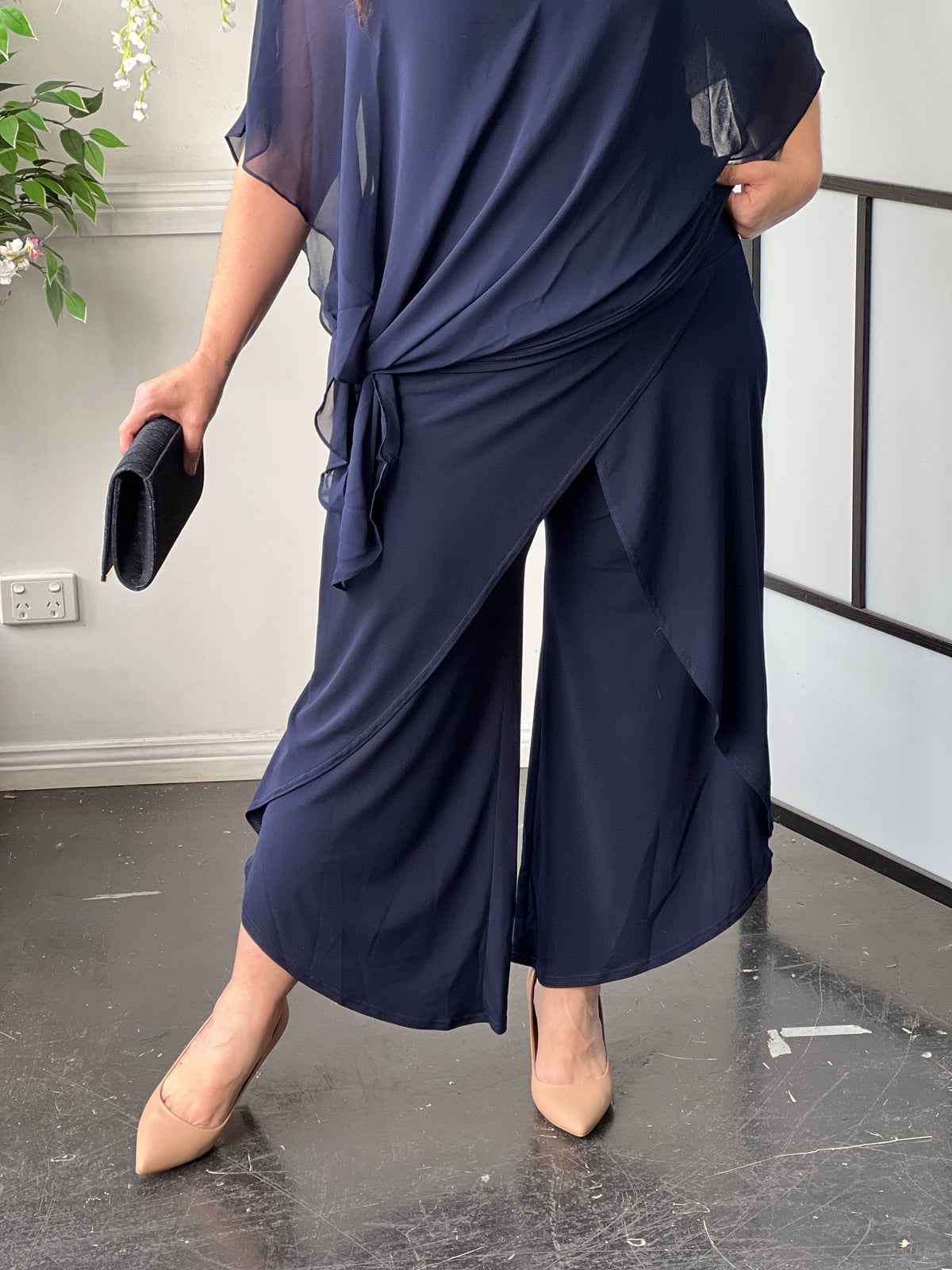 Pyrmont Navy Layered Pants