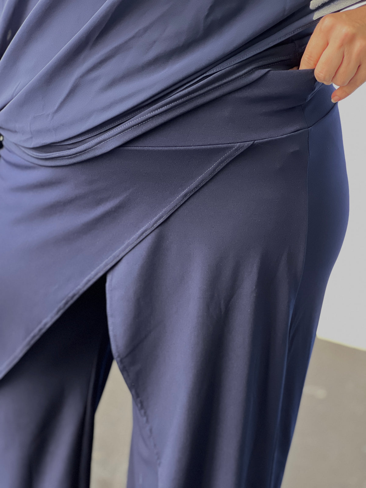 Pyrmont Navy Layered Pants