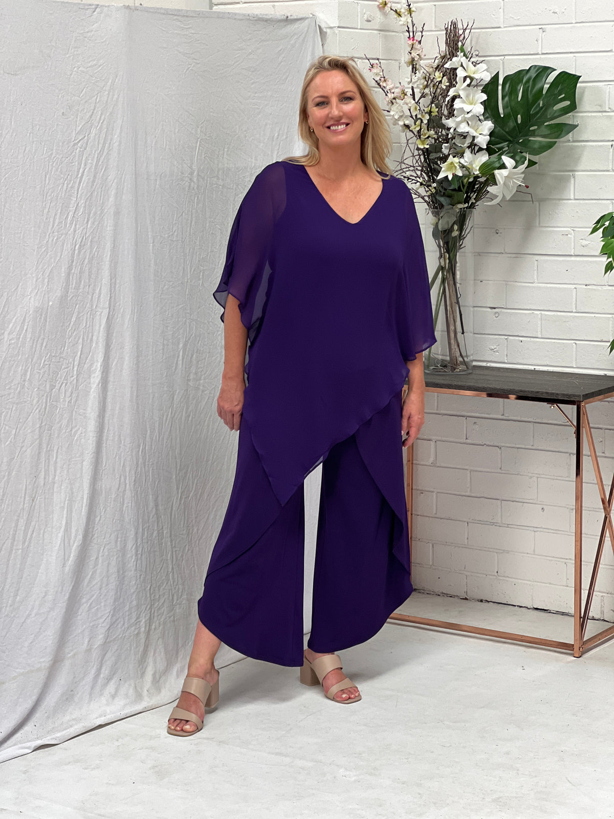 Pyrmont Purple Layered Pants