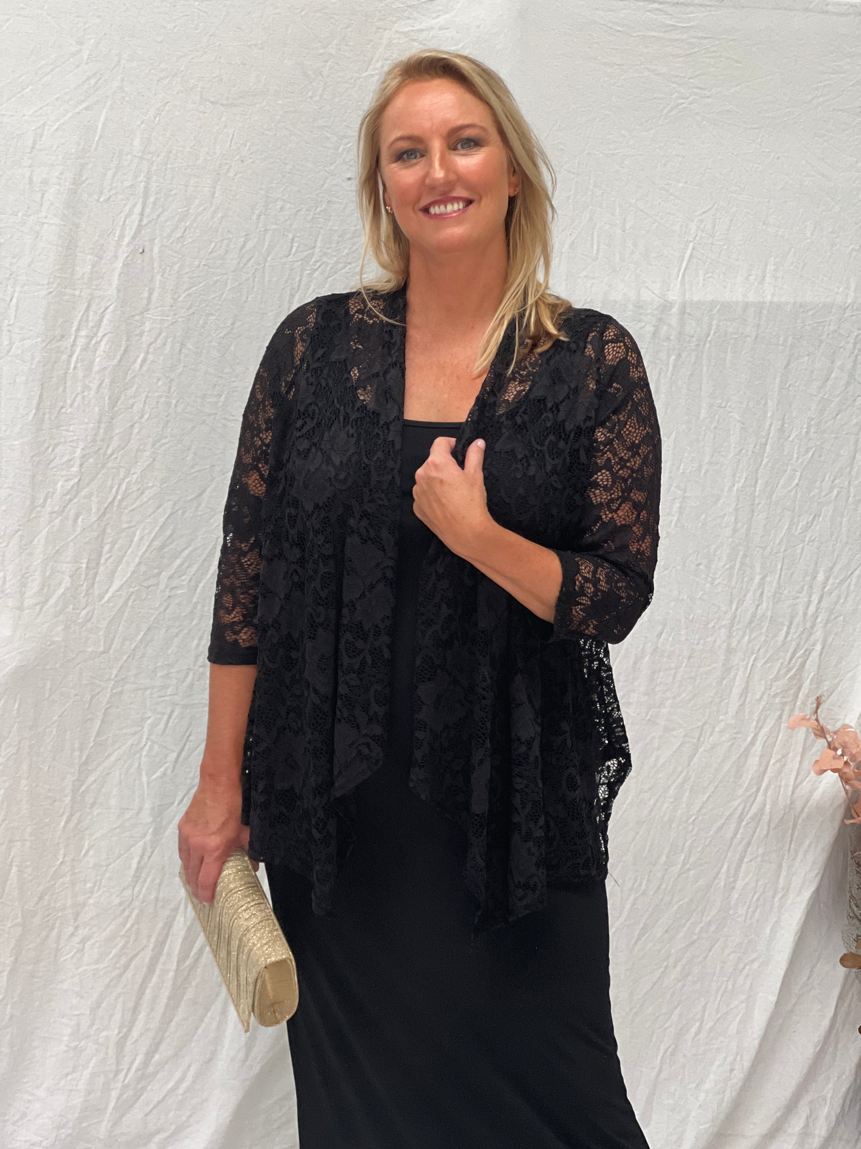 Elegant Black Lace Cardigan - Elevate Your Outfit