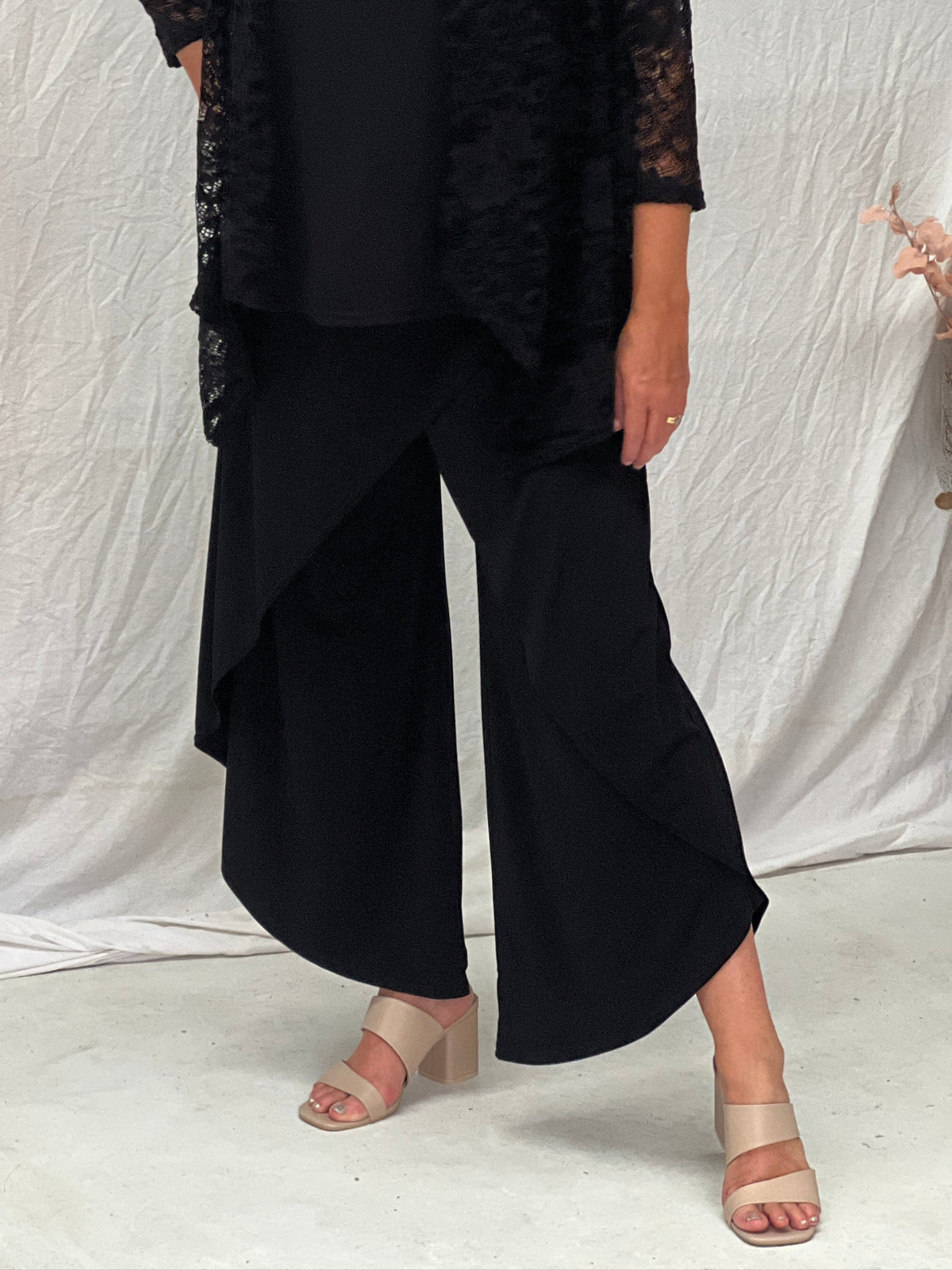 Pyrmont Black Layered Pants