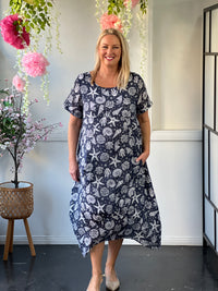 Sorrel Navy Ocean Layering Dress