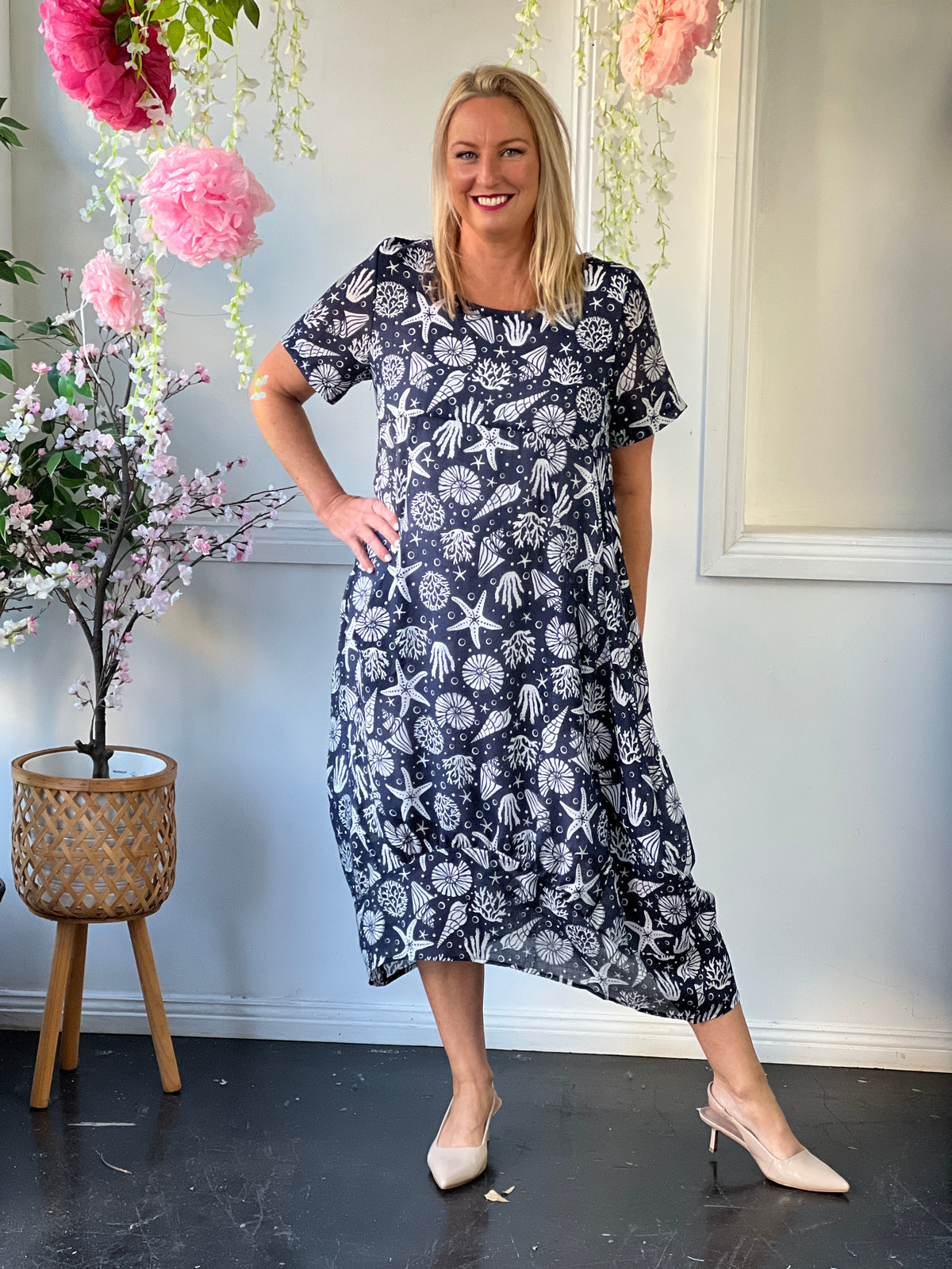 Sorrel Navy Ocean Layering Dress