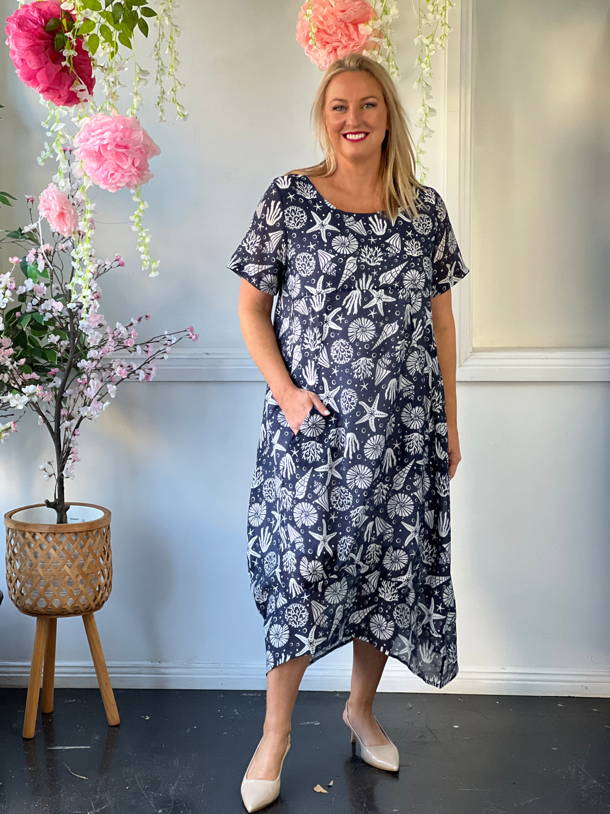 Sorrel Navy Ocean Layering Dress