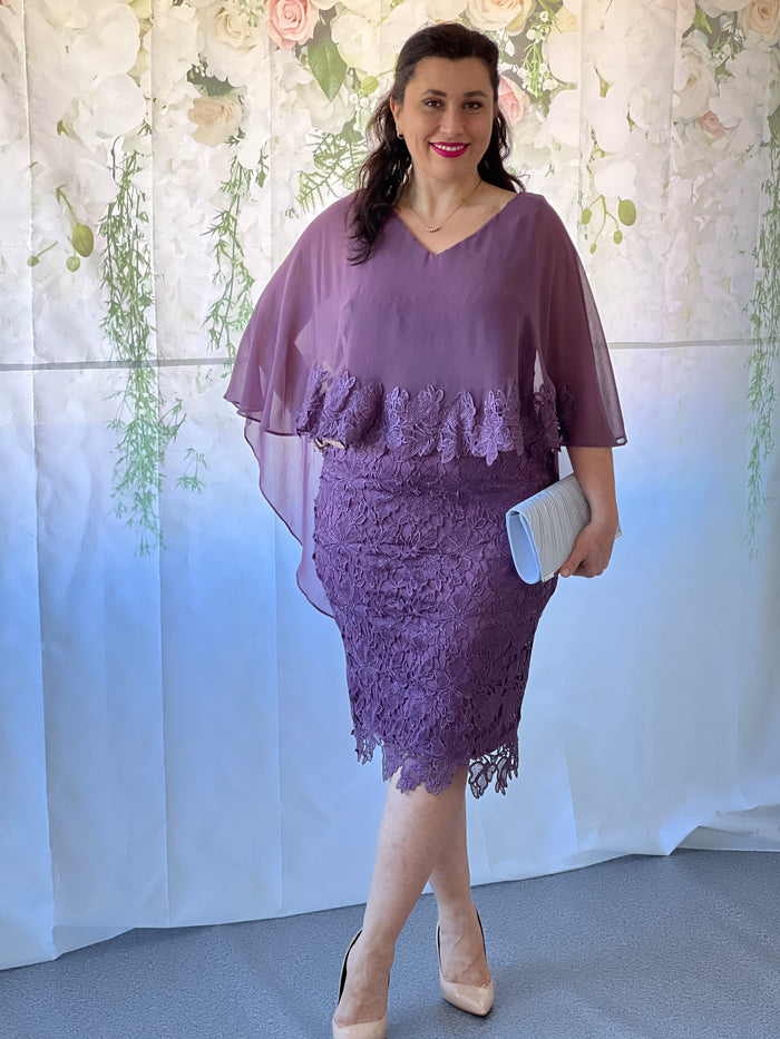 Tiama Lavender Lace Dress