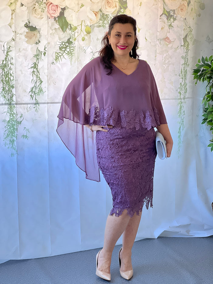 Tiama Lavender Lace Dress