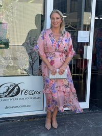 Umara Blush Silk Dress