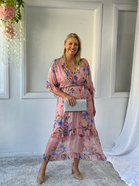 Umara Blush Silk Dress