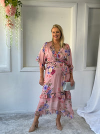 Umara Blush Silk Dress