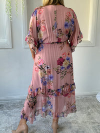 Umara Blush Silk Dress