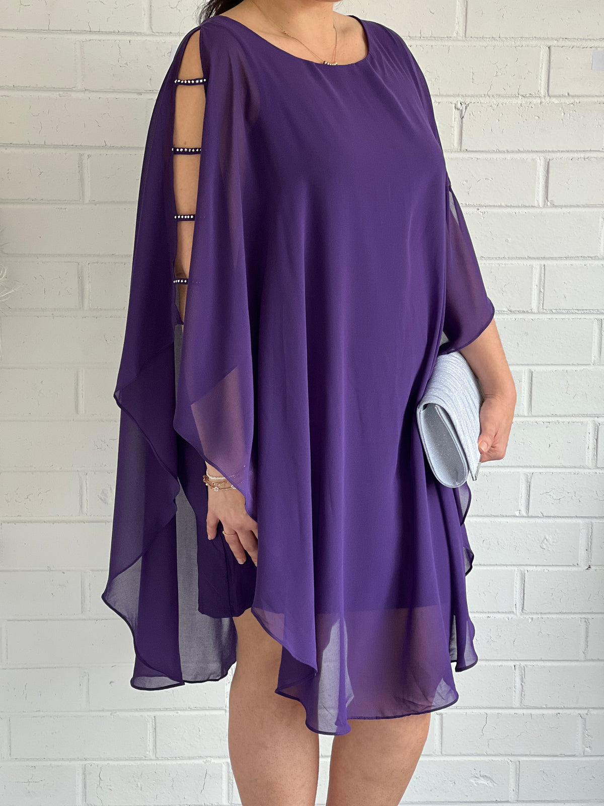 Una Purple Evening Dress