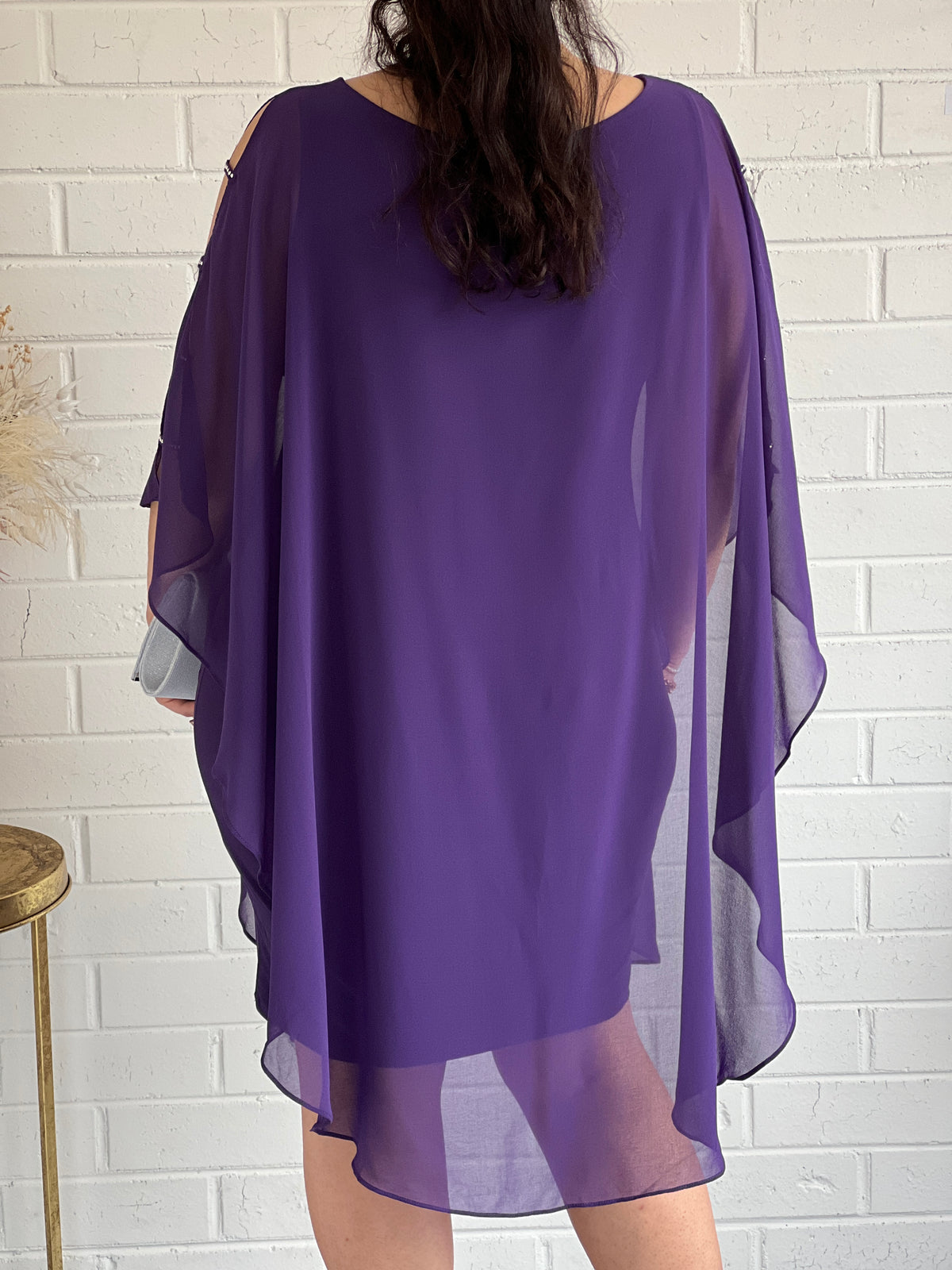 Una Purple Evening Dress