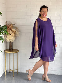 Una Purple Evening Dress