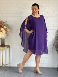 Una Purple Evening Dress