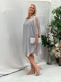 Una Silver Evening Dress