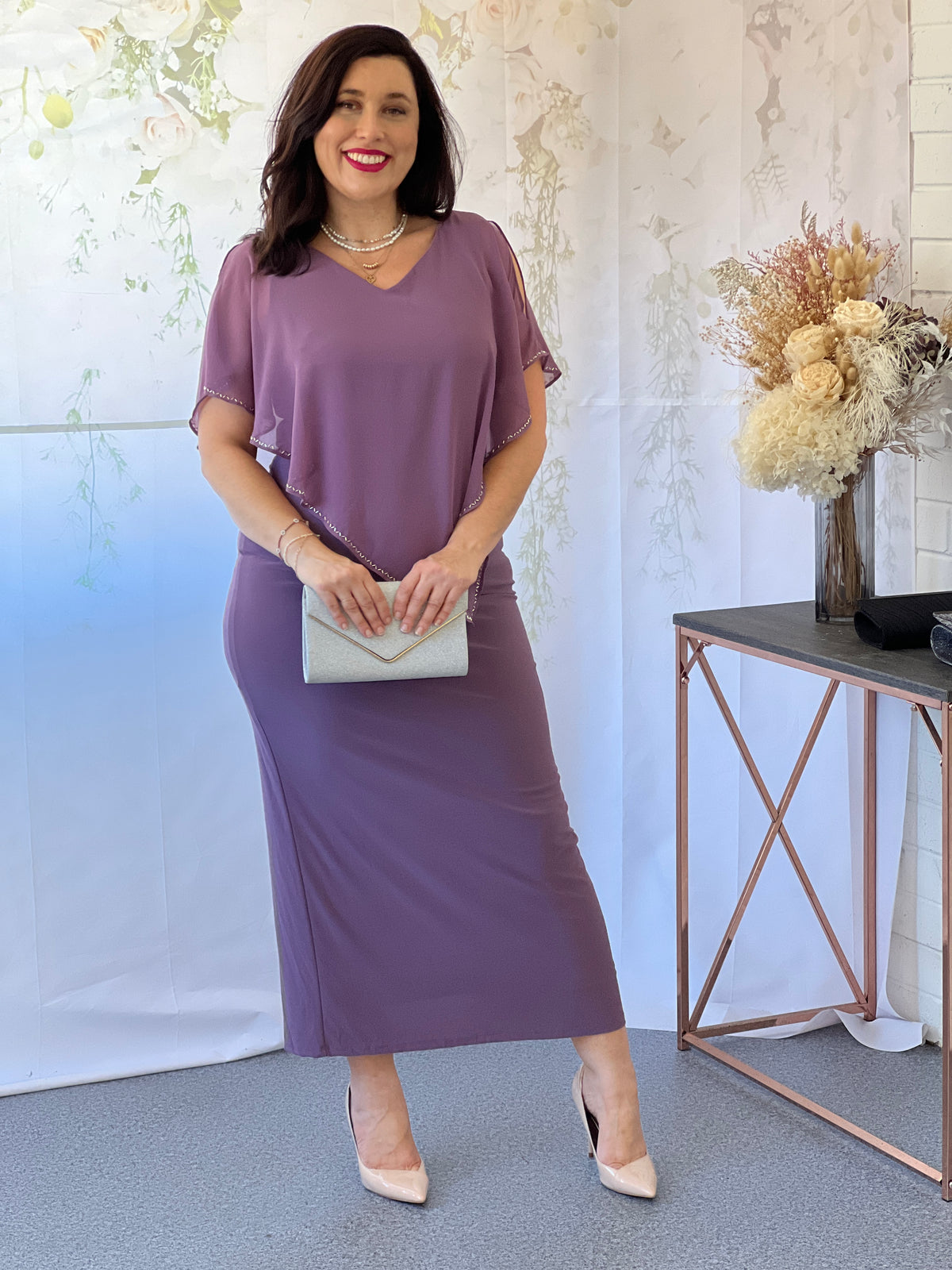 Utica Lavender Evening Dress