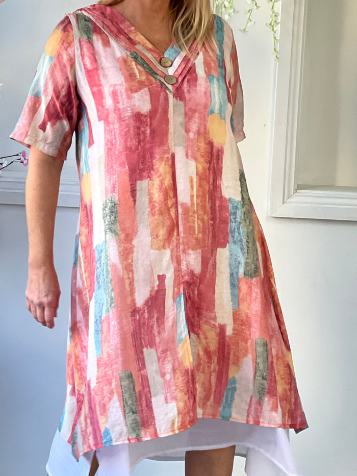 Verona Sunset Abstract Layering Dress