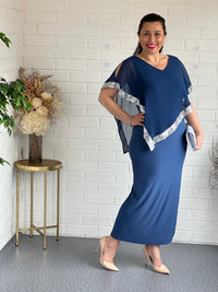 Vesta Blue Evening Dress