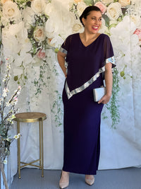 Vesta Purple Evening Dress