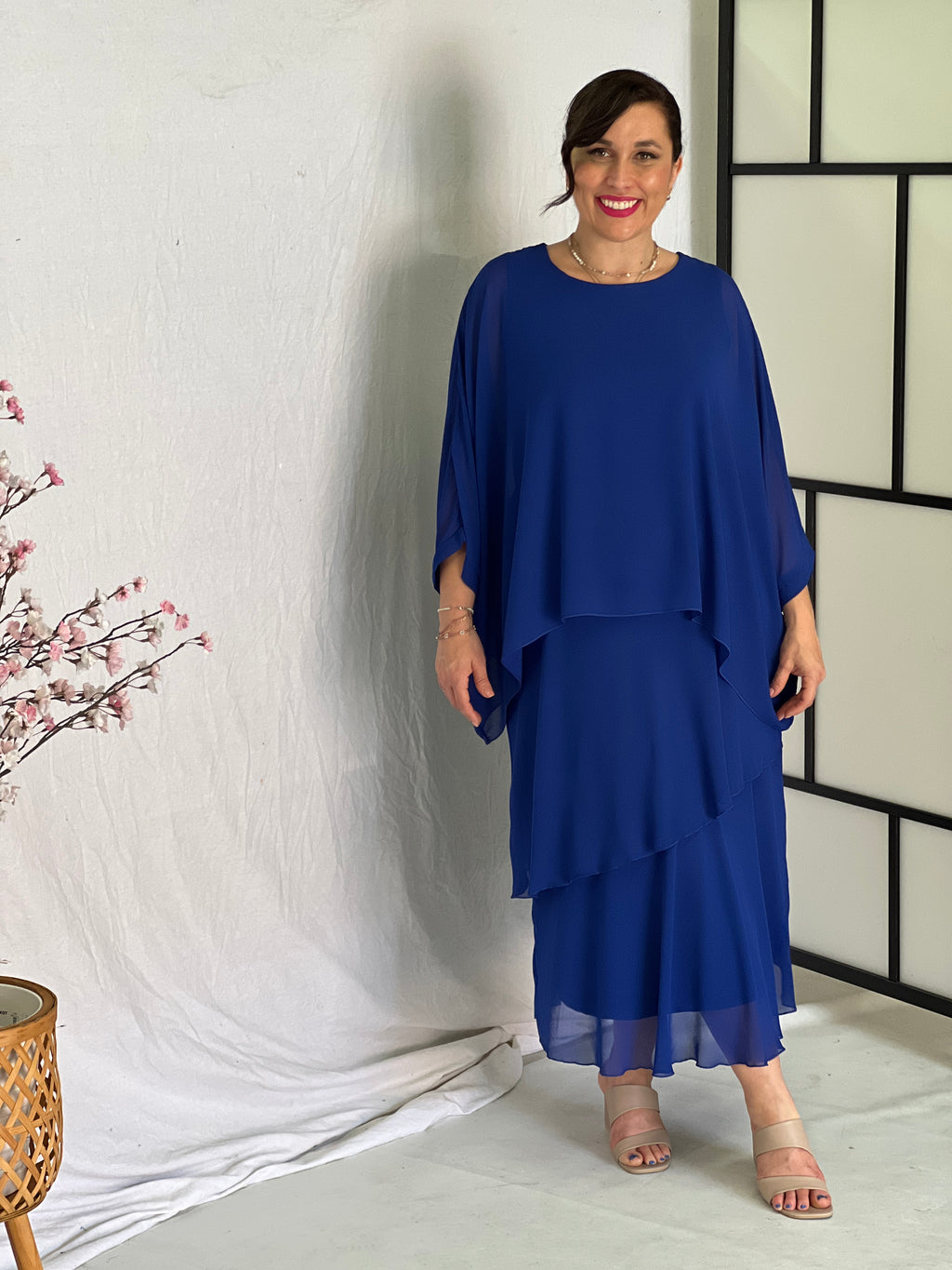 Xander Navy Evening Skirt