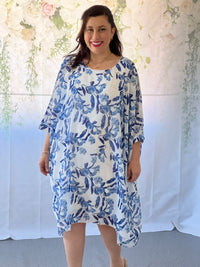 Xavier Blue Blossom Dress