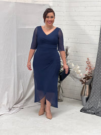 Yancy Navy Evening Dress