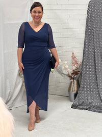 Yancy Navy Evening Dress