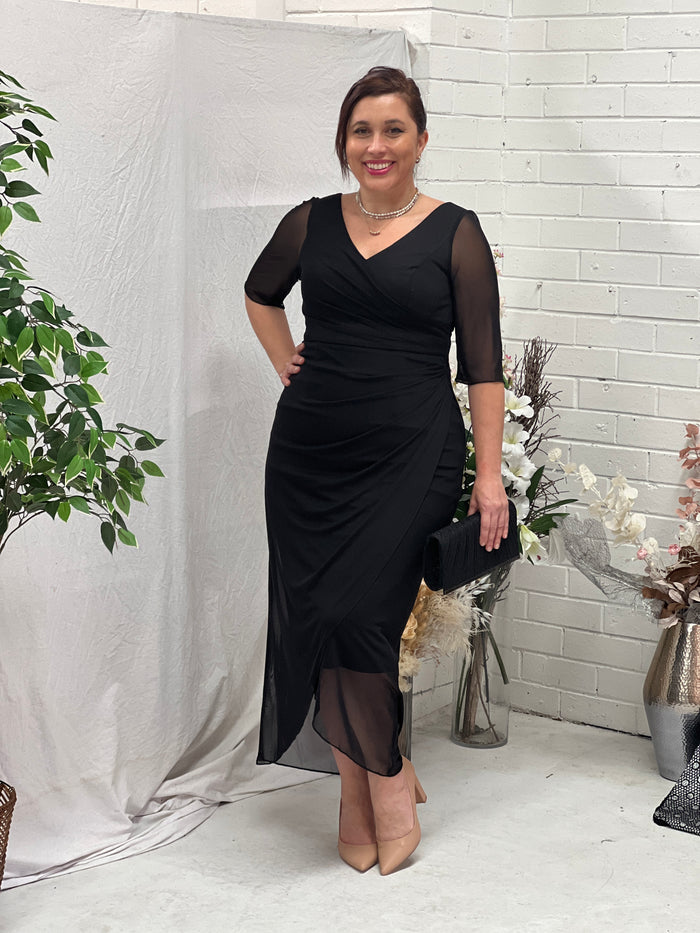 Yancy Black Evening Dress