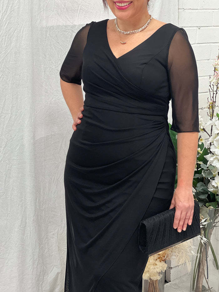 Yancy Black Evening Dress