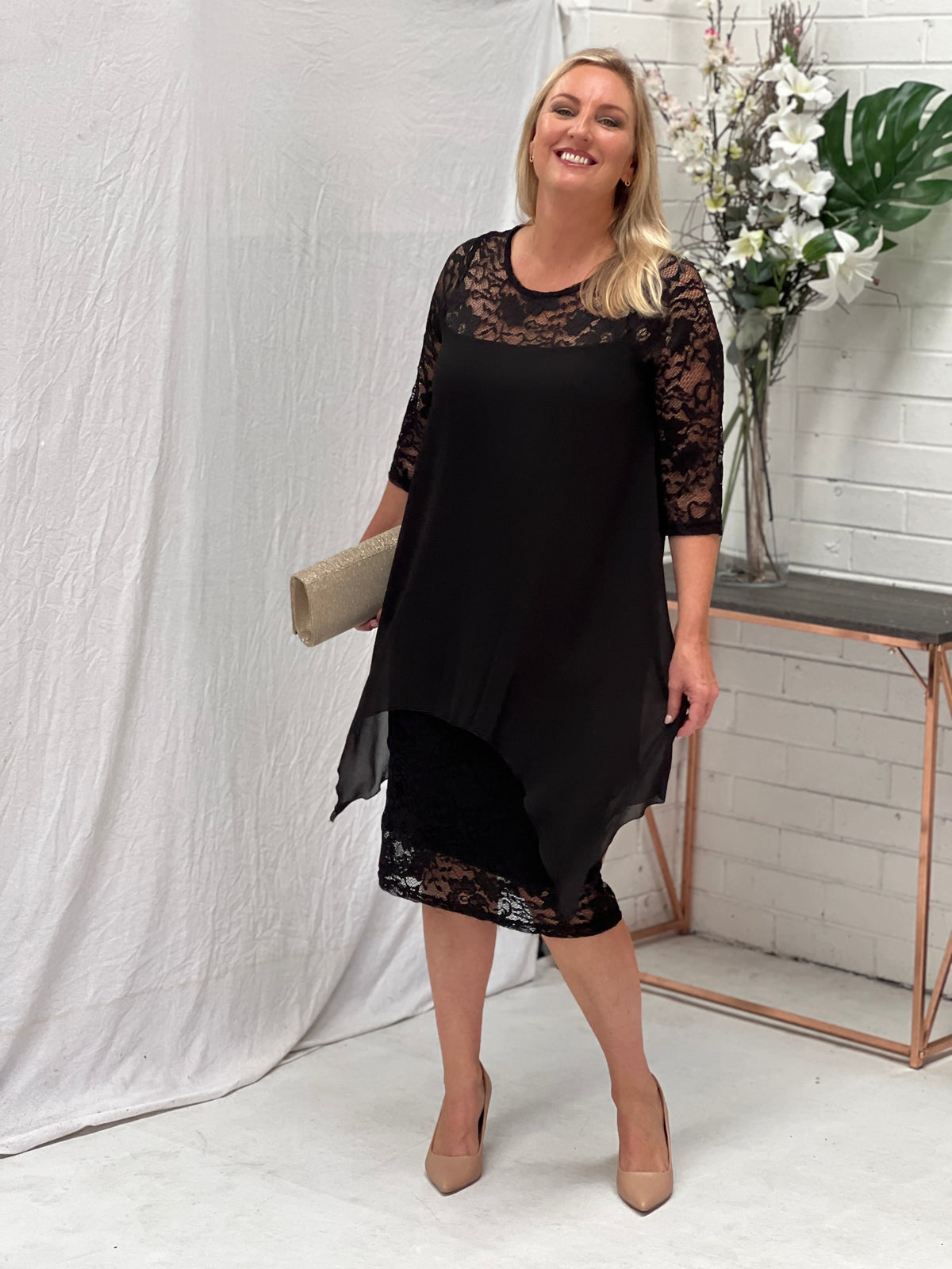Zelda Black Lace Dress
