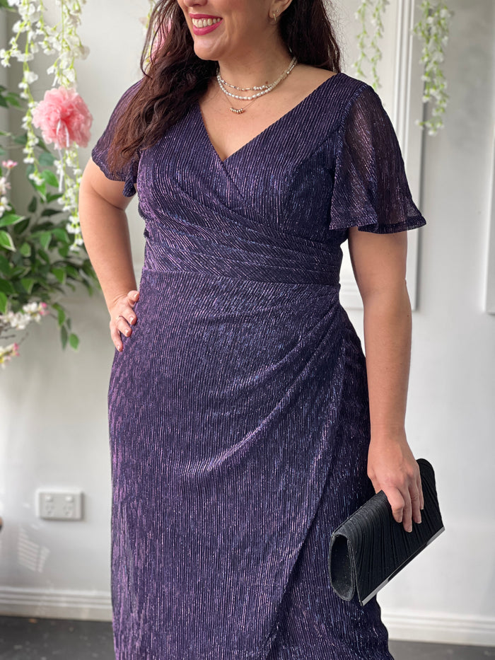 Gemma Purple Shimmer Gown