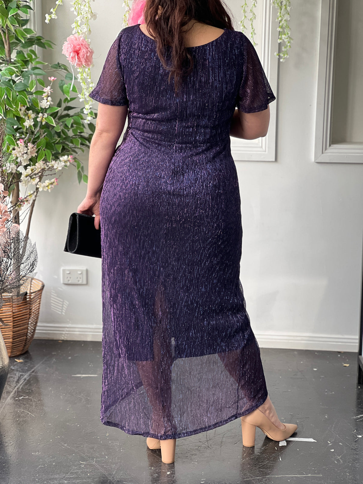 Gemma Purple Shimmer Gown