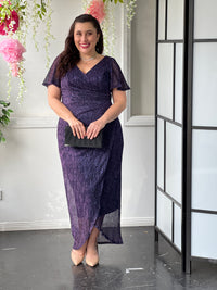 Gemma Purple Shimmer Gown