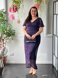 Gemma Purple Shimmer Gown