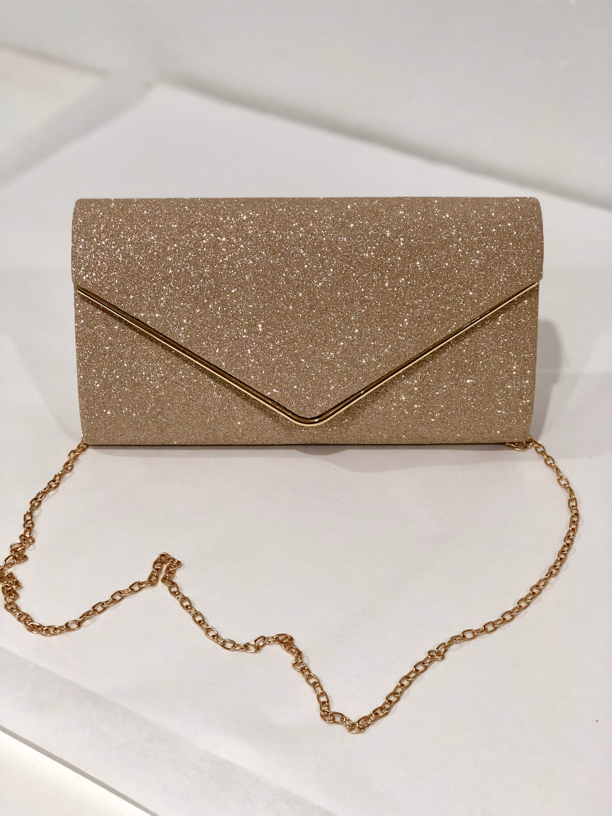 Claren Glitter Clutch